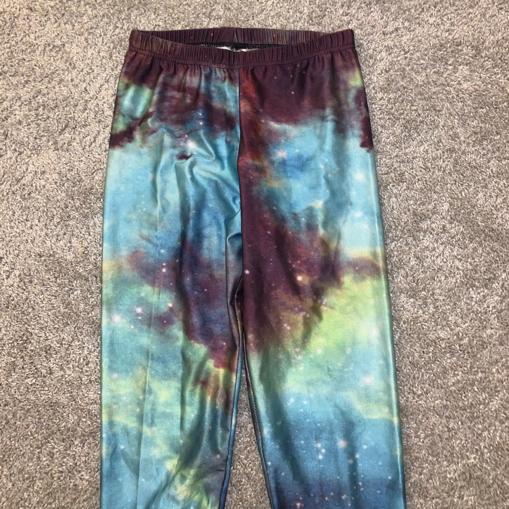 Lotus Leggings Multicolor Galaxy leggings size M - Picture 4 of 9